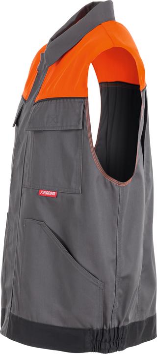 Actual product image Planam Waistcoat zinc/orange/slate XS S (S)