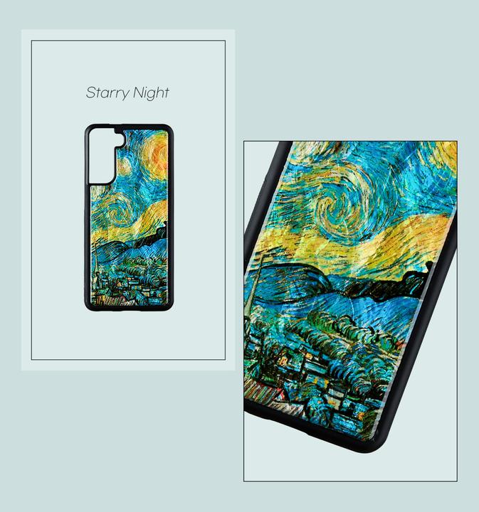 Produktbild Ikins case for Samsung Galaxy S21+ starry night juodas (Samsung Galaxy S21+)