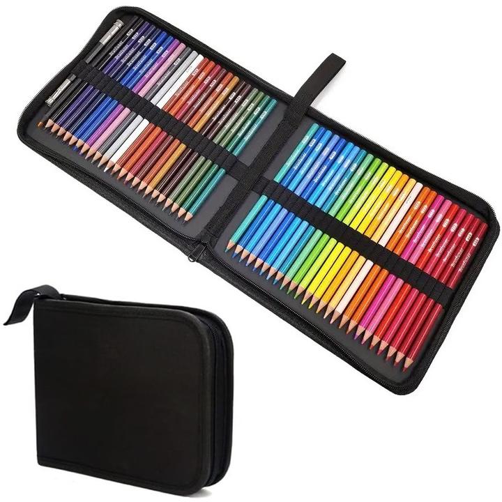 Image du produit The Toy Company 72 Stück 2B Farbstifte, Buntstifte Set mit Aufbewahrungstasche, ideal zum Zeichnen und Kritzeln (72x)