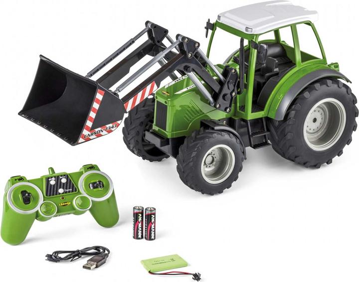 Immagine prodotto Carson 1:16 RC Tractor w. Caricatore frontale 2.4G 100% (RTR pronto all'uso)
