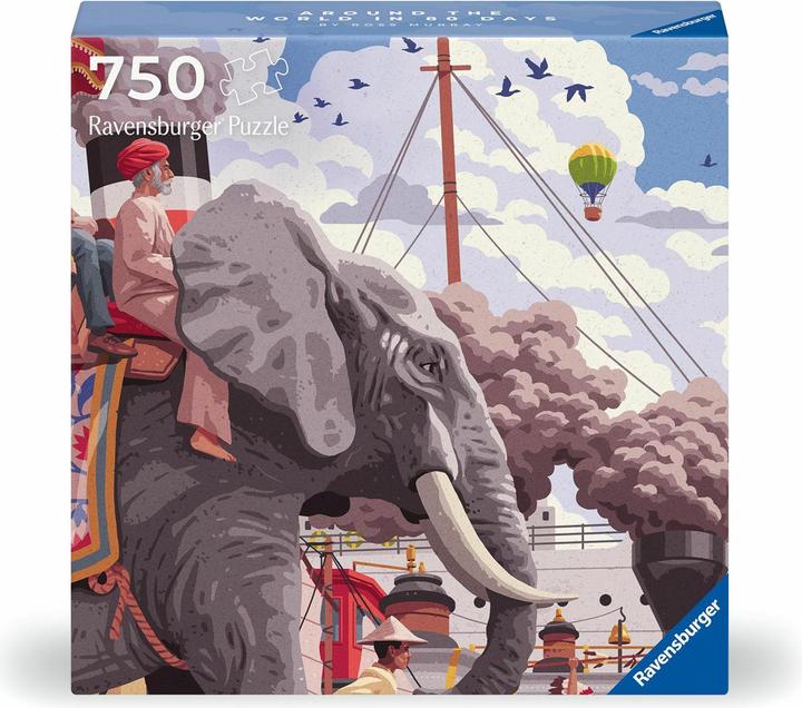 Productafbeelding Ravensburger Puzzel 12001201 - Rond de wereld in 80 dagen - Art&soul- 750 stukjes puzzel voor (750 onderdelen)