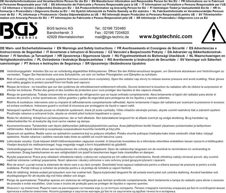 Actual product image BGS Antifreeze Tester Hydrotemp