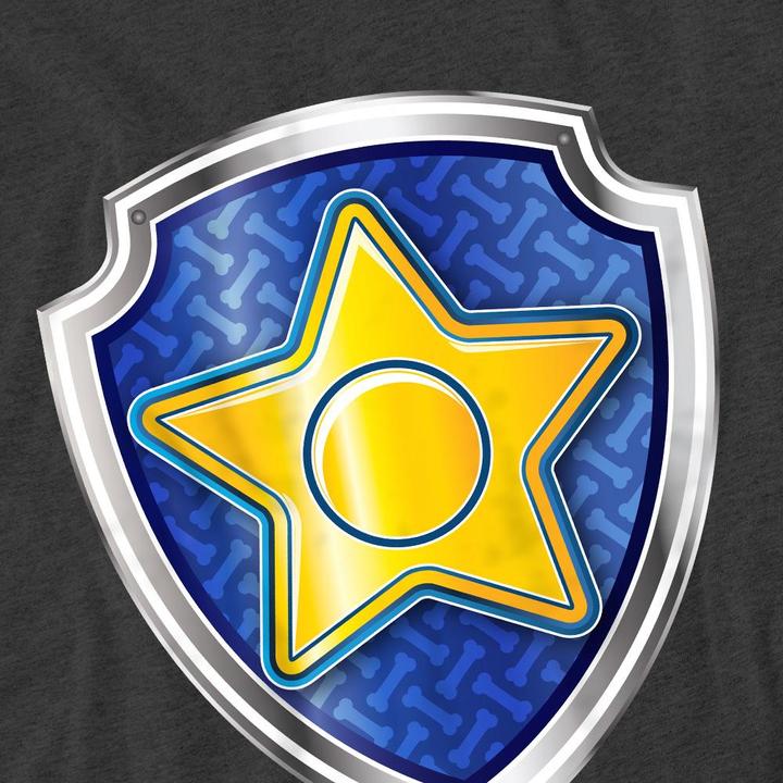 Actual product image Paw Patrol Unisex Adult Chase Badge T-Shirt (XL)