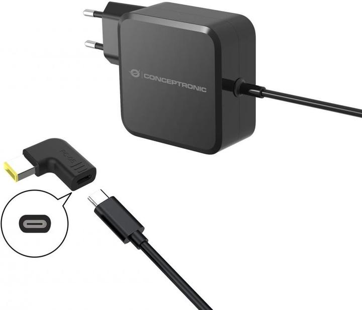 Actual product image Conceptronic Adapter USB-C -> DC, Lenovo Slim Tip 18-20V sw