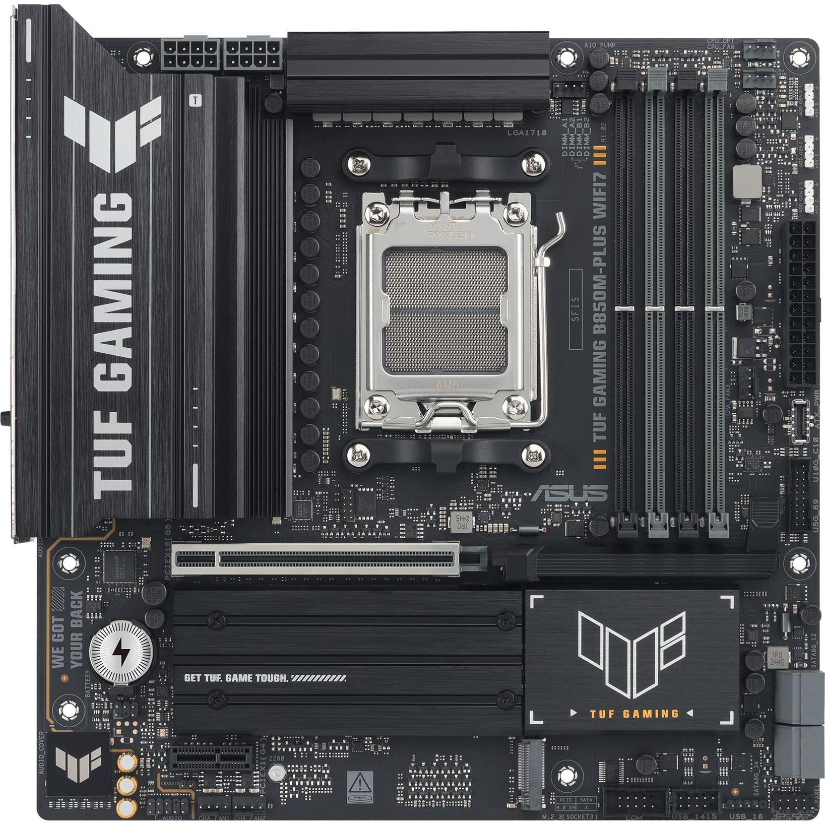 ASUS MB TUF GAMING B850M-PLUS WIFI7 (AM5, AMD B850, Micro ATX (mATX)), Mainboard