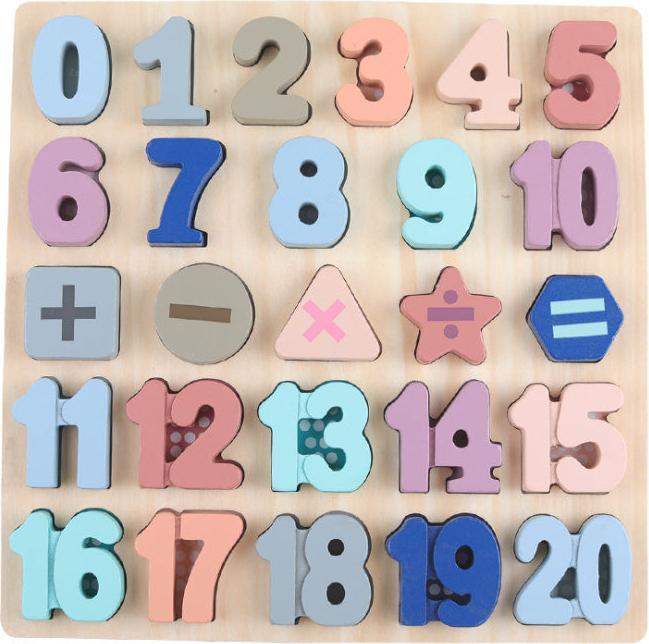 Actual product image Nelaroom Numbers pegging game - educational toy for learning to count