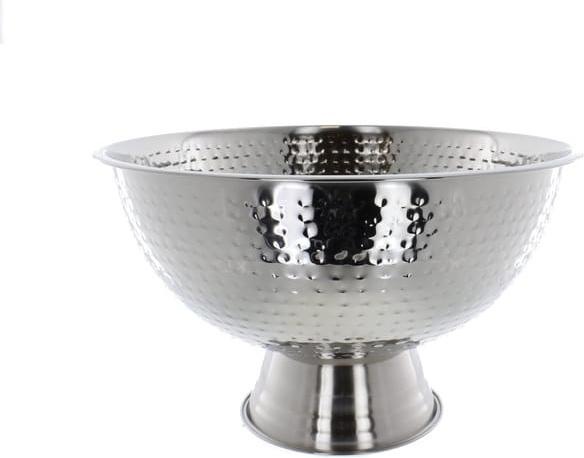 MICA Living Champagne cooler - silver - metal, hammered - ø approx. 39 cm
