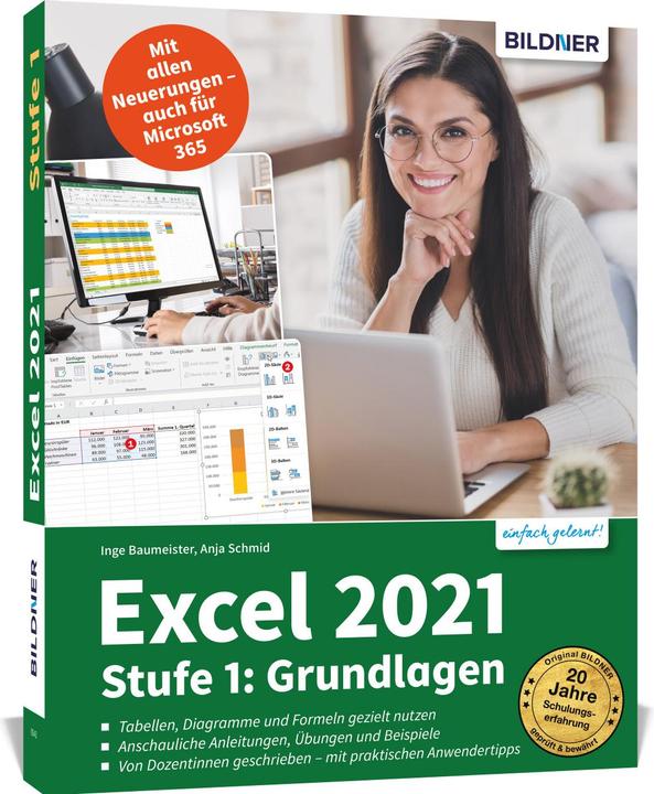 Produktbild Excel 2021 - Stufe 1: Grundlagen (Deutsch, Anja Schmid, Inge Baumeister, 2022)