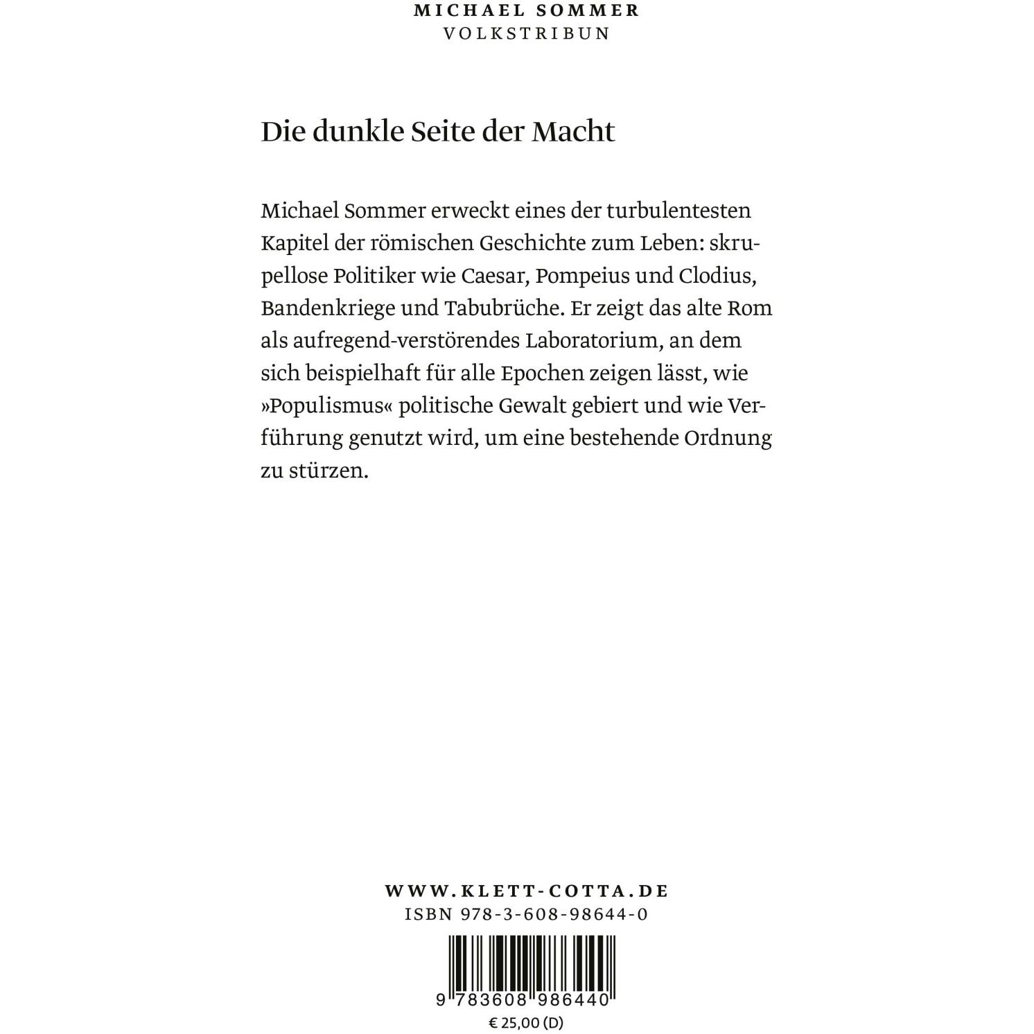 Thumbnail - Volkstribun, Fachbücher von Michael Sommer