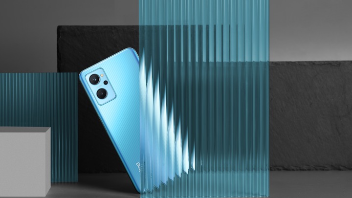 Actual product image realme 9i (128 GB, Prism Blue, 6.60", Dual SIM + SD, 50 Mpx, 4G)