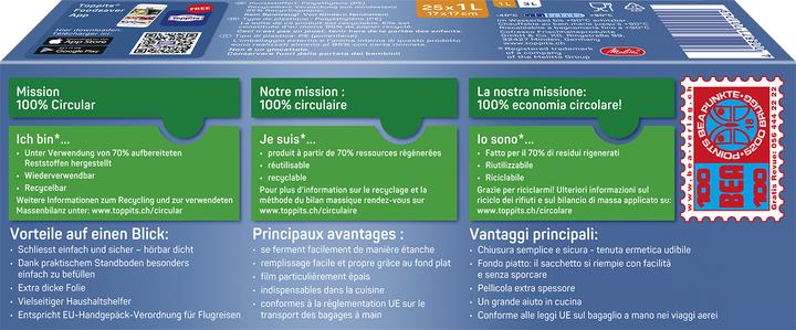 Immagine prodotto Toppits Sacchetto congelatore a doppia tenuta SafeLoc (25 x)