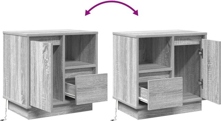 Actual product image vidaXL Nachttisch (34.50 x 50 x 50 cm)