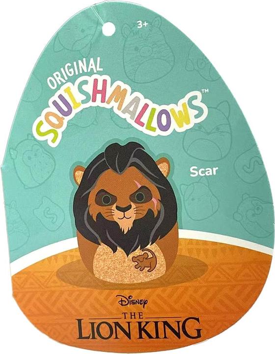 Actual product image Squishmallows The Lion King Scar, 20cm (Disney Lion King) (20 cm)