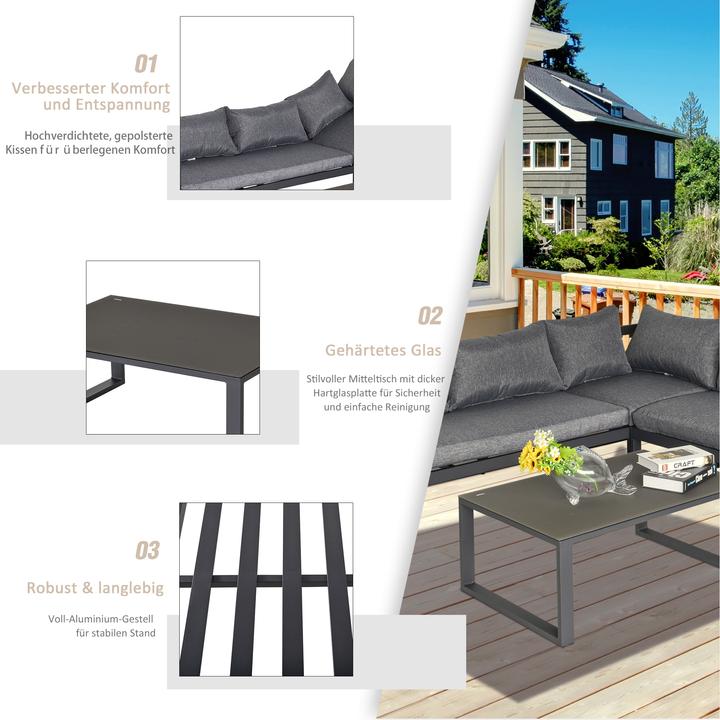 Immagine prodotto Outsunny Set di mobili da giardino 3 pezzi