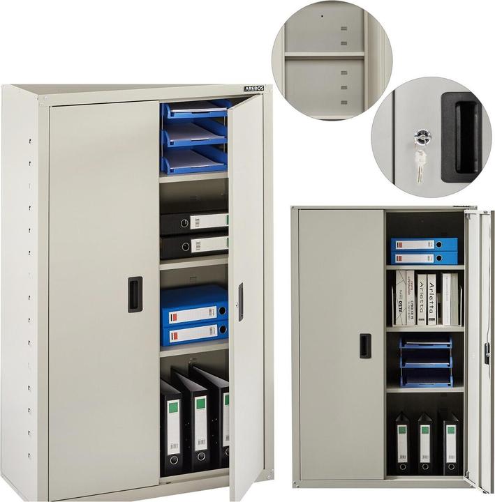 Image du produit Arebos Armoire à dossier 140 x 90 x 40 cm (90 x 40 x 140 cm)