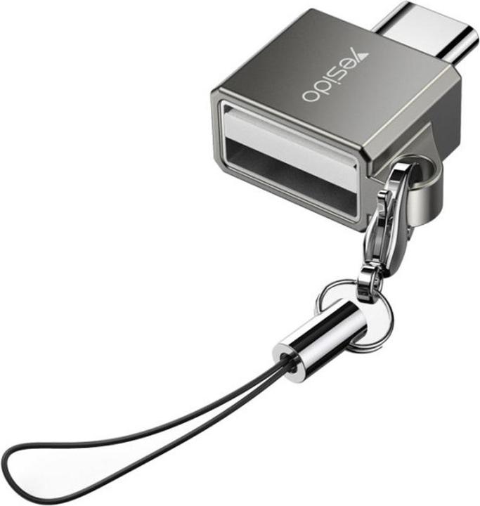 Produktbild Yesido GS08 Mini Aluminum Alloy USB Type-C U-disk Card Reader Mouse Convert OTG Adapter (USB)