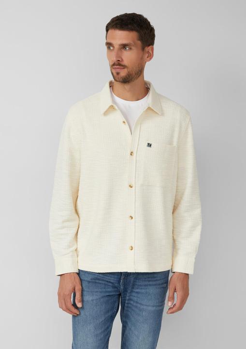 Immagine prodotto s.Oliver Hemd Overshirt in Bouclé-Optik mit Kentkragen (S)