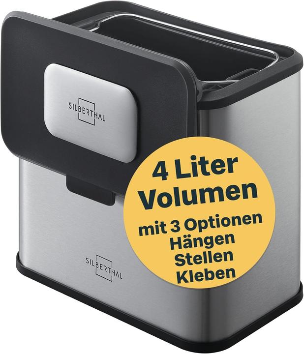 Produktbild Silberthal Biomülleimer mit Aktivkohlefilter (4 l)