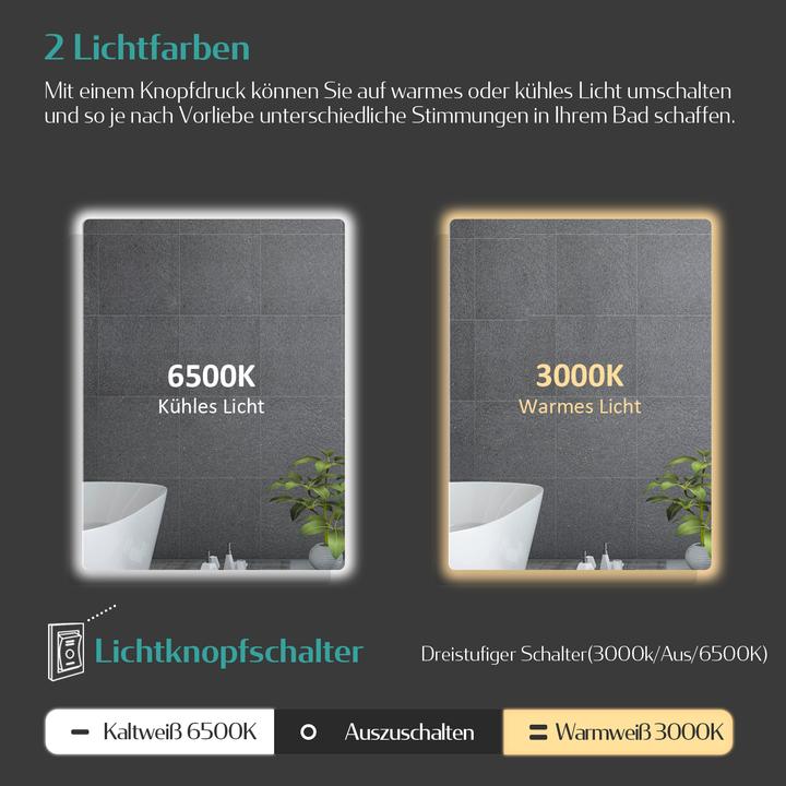 Produktbild Emke Badezimmerspiegel (40 x 60 cm)