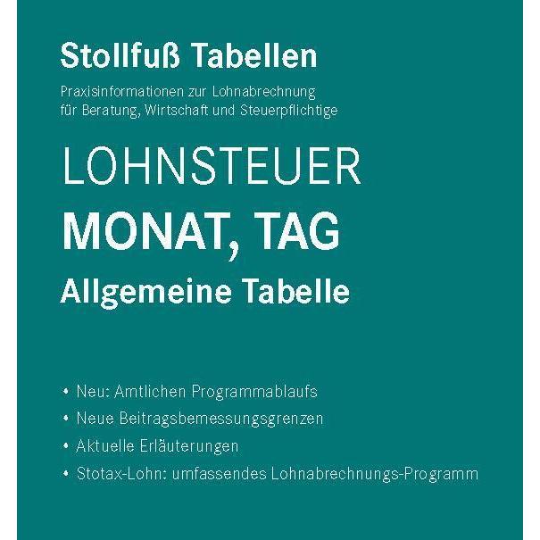 Tabelle, Lohnsteuer 2022 Monat, Tag - S, Ratgeber