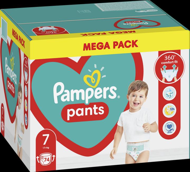 Actual product image Pampers Pants (Size 7, Half month box, 74 Piece)