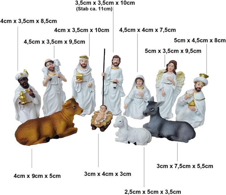 Image du produit Geschenkestadl 11-teiliges Krippenfiguren Set