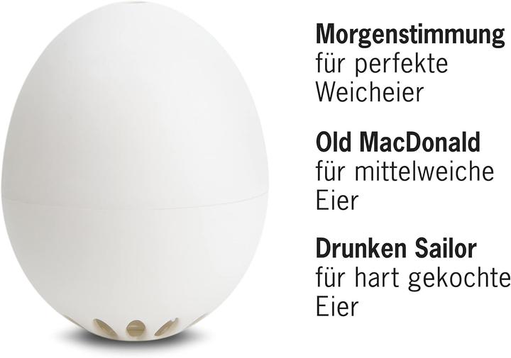 Actual product image PiepEi Singing egg timer Classic white