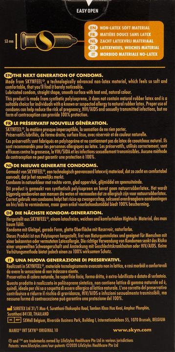 Voedingswaarden en ingrediënten Skyn Origineel (10 Pcs.)