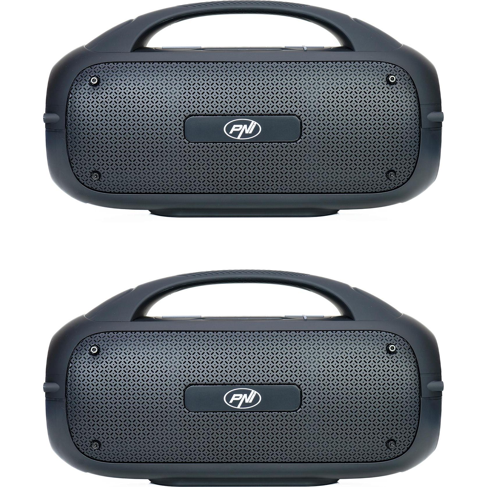 Thumbnail - PNI Set mit 2 tragbaren Lautsprechern FunBox BT600, Kopplung über Bluetooth mit Stereo-Sound-Funktio, Bluetooth Lautspre...