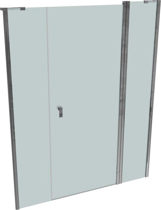 Actual product image Hüppe Design pure 4-corner swing door with fixed segment and side panel in niche, width:160cm height:200cm (211 cm, 160 cm, 200 cm)