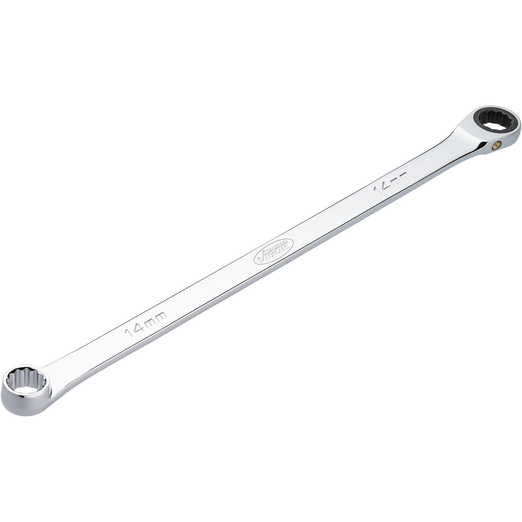Vigor, Schraubenschlüssel, Ratschen-Ringschlüssel · extra lang ∙ V7031-14 ∙ SW 14 mm (14 mm)