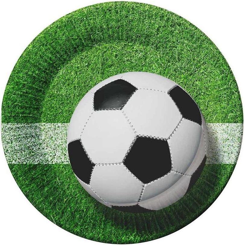 GoDan, Stoviglie usa e getta, Pappteller Fussball 18cm 6St (6 x)