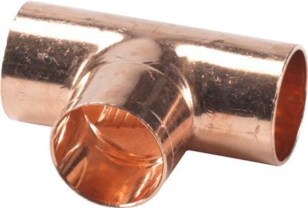 Viega 101022 Té modèle 95130 I/I, cuivre 28 mm - 10 pièces (Connexion en T)