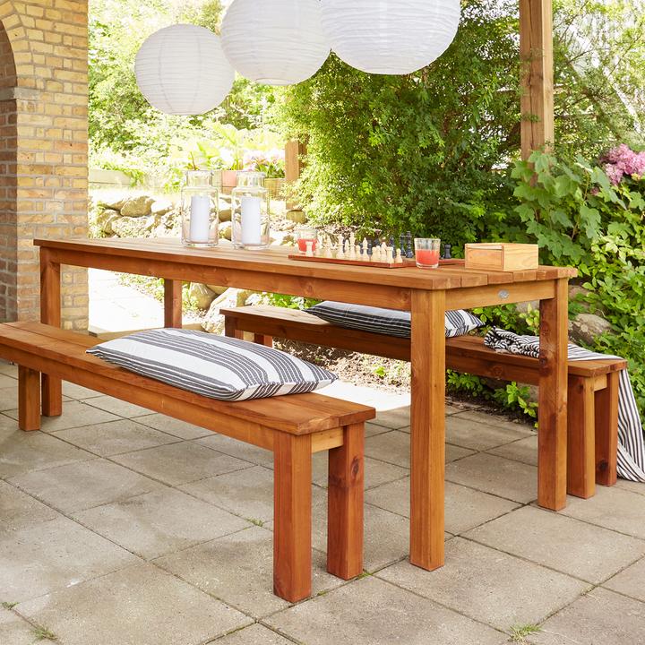 Immagine prodotto Axi Tavolo da picnic Louise con panche in legno 200 cm - Marrone