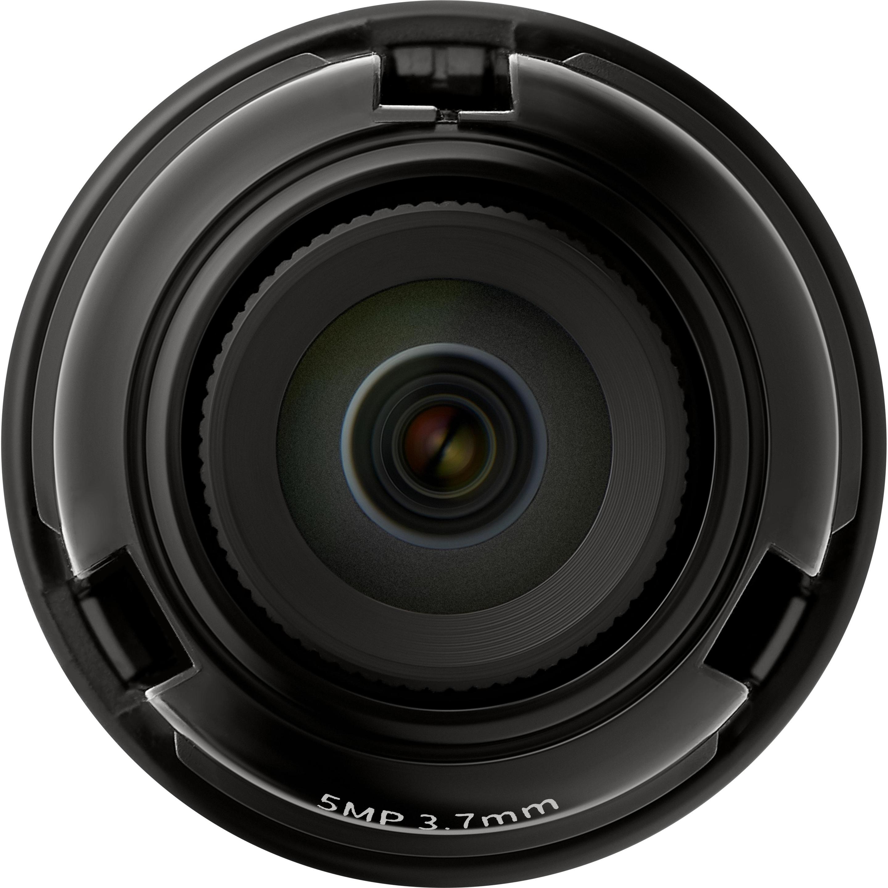 Hanwha Objektiv SLA-5M3700P 3.7-3.7 mm Manuell C, Netzwerkkamera, Schwarz