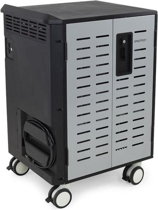 Ergotron Zip40 Laptopwagen (fuer 40 Tablet Chromebook Ultrabook MacBook und Laptops bis 15,6 Zoll)