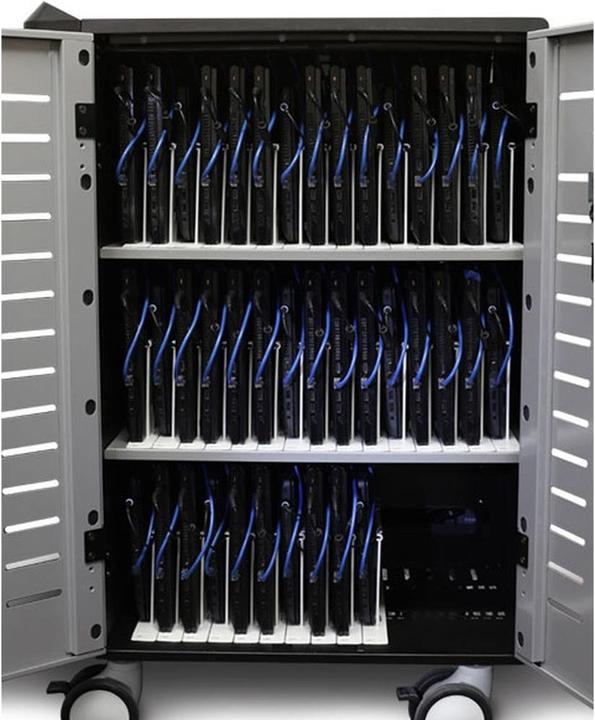 Produktbild Ergotron Zip40 Laptopwagen (fuer 40 Tablet Chromebook Ultrabook MacBook und Laptops bis 15,6 Zoll)