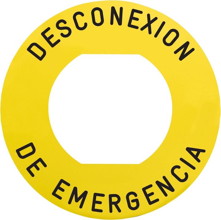 Actual product image Schneider Electric Sign Ř60 for emergency stop, with protective collar ZBY9460M
