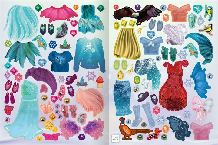 Produktbild Sticker-Anziehpuppen Metallic - Winterf