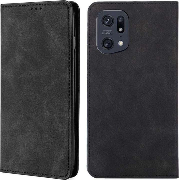 Cover-Discount OPPO Find X5 Pro - Stand Flip Case Cover nero (Oppo Find X5 Pro)