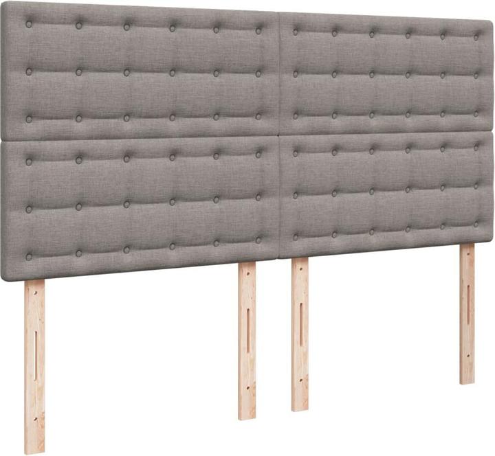 Actual product image vidaXL Bo x springbett mit Matratze 200 x 200 cm Stoff (200 x 200 cm)