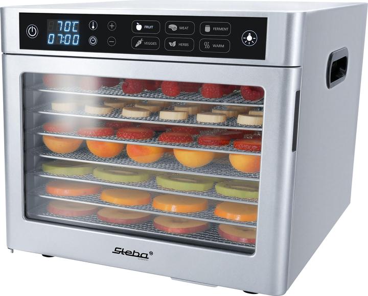 Produktbild Steba ED 80 Steel Deluxe Dörrautomat 8 Aufsätze 35-85°C LED - Display