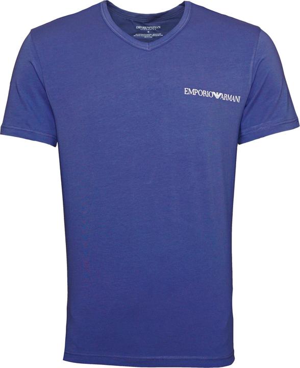 Actual product image Emporio Armani Shirt Basic-T-Shirts mit V-Ausschnitt und Logo-Print in Regular Fit (S)