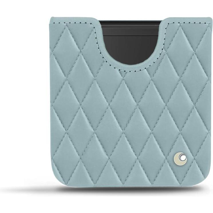 Noreve Lederschutzhülle (Samsung Galaxy Z Flip), Smartphone Hülle, Blau