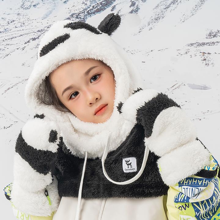 Produktbild Qunature The others Panda Ski Gloves for Kids and Adults Size S - Black/White (S)