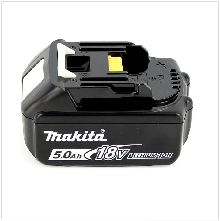 Actual product image Makita DEADML / DML 805 LED construction spotlight 14.4 - 18 Volt / 230 Volt + 1x BL 1850 B 18V - 5 Ah (750 lm)