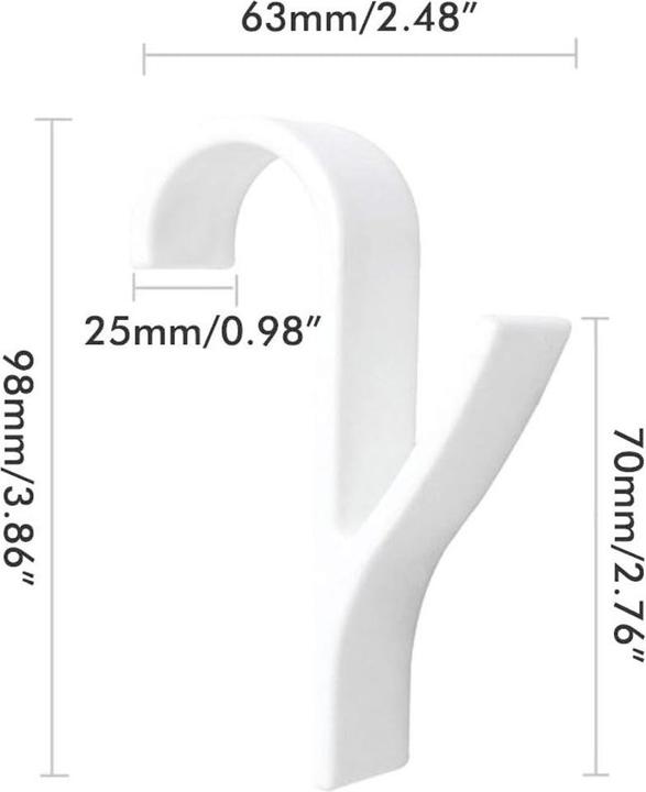 Produktbild König Design Handtuchhaken Badezimmer kein Bohren Kunststoff Handtuchhalter für Heizkörper