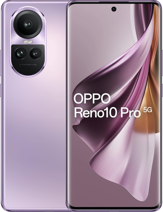 OPPO Reno 10 Pro (256 GB, Glossy Purple, 6.70", Dual SIM, 50 Mpx, 5G)