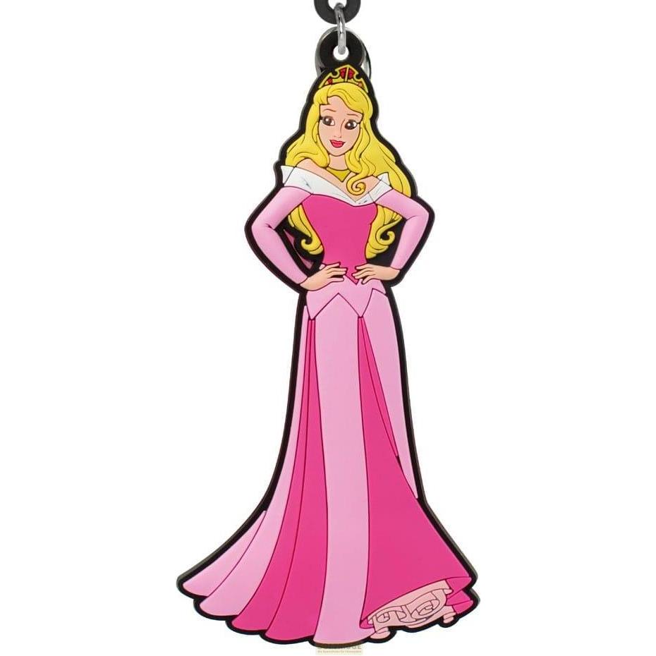 Monogram Int., Bambine, Portachiavi, Disney Prinzessinen Soft Touch PVC Taschenanhänger Dornröschen, Multicolore
