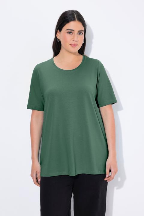 Actual product image Ulla Popken Essential Round Neck Stretch Tee (54)